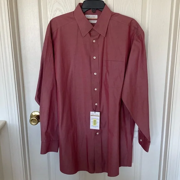 gold label dress shirts Men's SuperStretch Shirt Classic / 34/35 / 18.5 Button front closure Dillard's Gold Label Button Down